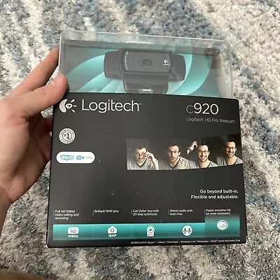 Logitech C920 HD Pro 1080 Streaming Gaming YouTube Webcam Black NEW Sealed • $24.95