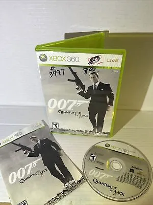 James Bond 007: Quantum Of Solace (Microsoft Xbox 360 2008) (writing On Cover!) • $15