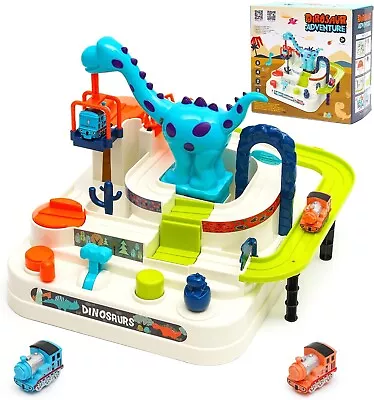 Car Adventure Toys - Race Tracks Toy With 2 Toy Vehicles - Dinosaur Adventure • £15.99