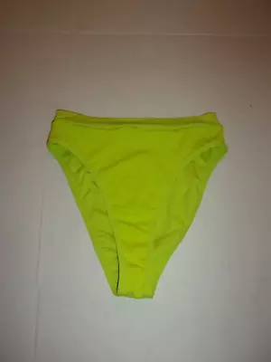 L*Space Neon Green Ribbed High Waist Bikini Bottom Medium • $10