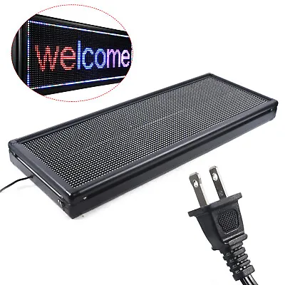 40x15  LED Sign Programmable Scrolling Message Display Board Advertising • $112.10