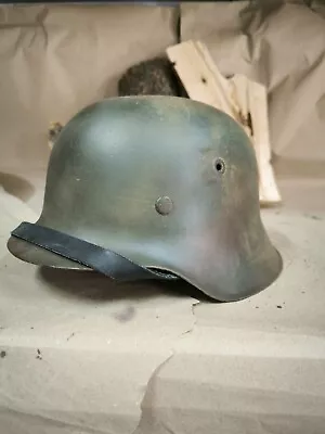   WW2 M42 German  Helmet WWII M 42. Combat Helmet Size 66 • $300