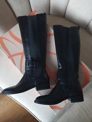 VIA SPIGA BUFU Black Boot Women Size 5.5 New With Box • $53