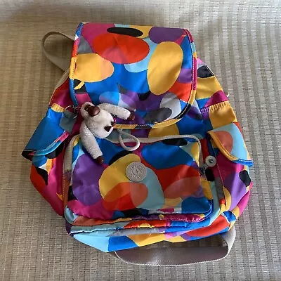 Kipling City Pack Mini Backpack Colorful Nylon Gorilla Plush Bag Charm BP3873 • £68.07