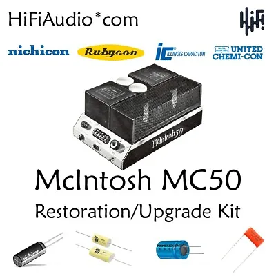 McIntosh MC50 Amplifier Rebuild Restoration Recap Service Kit Repair Capacitor • $195