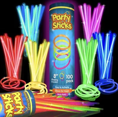 Tube Of 100 Glow Sticks Great Value • $24.99
