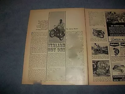 1965 Ducati 160cc Monza Jr. Vintage Motorcycle Info Article  • $9.99