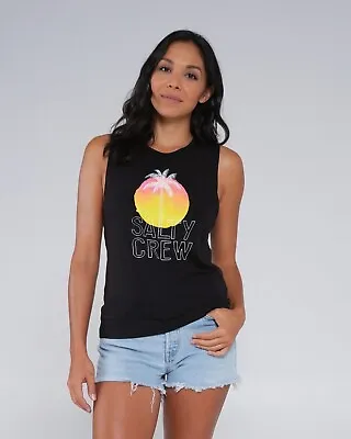 Brand New Salty Crew Womens Summer Vibe Muscle Tank Top Black Small • $22.40