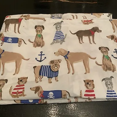 Pottery Barn Kids ORGANIC Salty Dog  Pillow Case Anchor Stripe Outfits One • $20