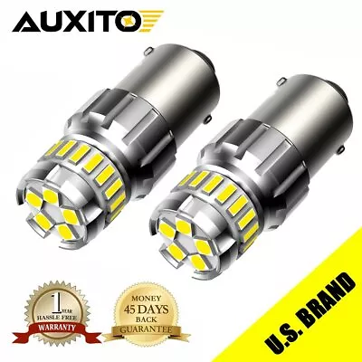 2x AUXITO BA15S 1156 7506 70W LED Reverse Back Up Light Bulbs White 6500K P21W • $14.49