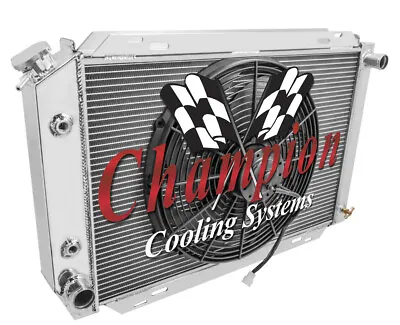 3 Row Aluminum Champion Radiator W/ 16  Fan For 1979 - 1993 Ford Mustang #CC138B • $312.32