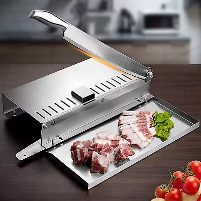 Manual Frozen Meat Slicer Beef Bones Cutter Fish Chicken Bone Cutter Home Use • $32.99