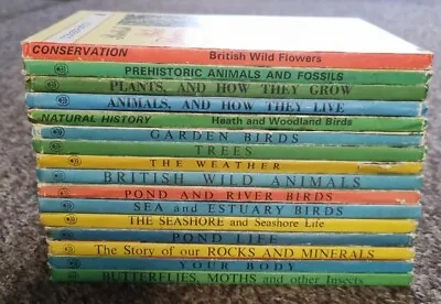 16 Vintage Ladybird Books Nature Series 536 651 And 727 16 Matt Books Good B22 • £45