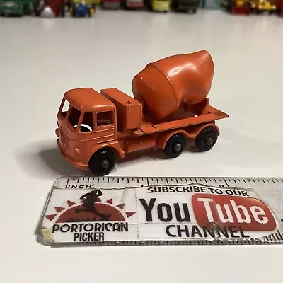 Matchbox Regular Wheels #26 Orange Concrete Cement Mixer Truck 1/64 • $1.95