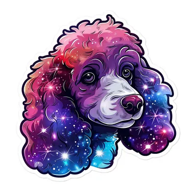 Sticker Poodle Dog Style Design Print Puppy Lover Gift Decal Vinyl Note Laptop • $7.19