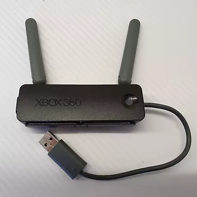 Genuine Microsoft Xbox 360 WiFi Dongle Wireless N Networking Adapter Black #2941 • £17.99