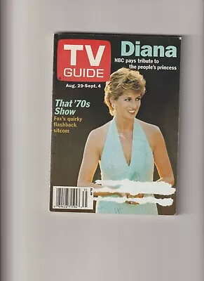 1998 TV Guide Princess Diana Aug 29 • $5