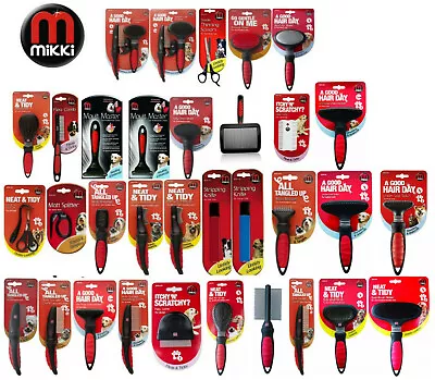 £11.49 • Buy Mikki Grooming Dog Puppy Grooming Tools Equipment Combs Brush Slicker Matt Knots