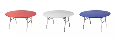 Kwik-Covers Round Fitted Plastic Table Covers (30  To 72 ) - Bundle Of 3 • $22.50