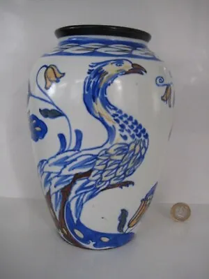 1910 Wardle Pottery England Frederick Rhead Indus Pattern Vase Art Nouveau Era • £149.99
