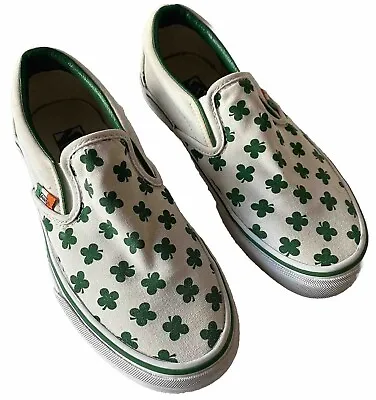 Vans Irish Classic Slip On Shoes Mens 4 Sneakers Ireland St Patricks Skater RARE • $44.99