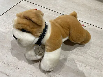 Keel Toys Butch Bulldog Puppy Dog Soft Toy VGC 11” Long Chein Hund • £12