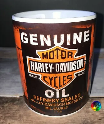 $19.99 • Buy Harley Davidson Genuine Oil Coffee Mug Birthday Gift