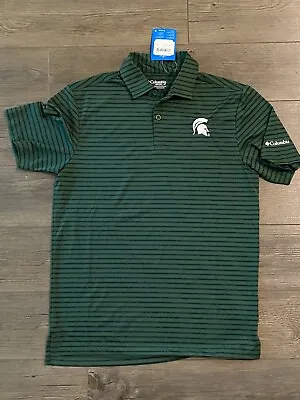 Columbia Golf Michigan State Spartans MSU Polo Shirt Mens Size S Small Green MSU • $49.97