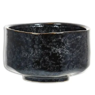 Japanese 4.75 D Ceramic Tea Ceremony Matcha Bowl Black AKEYOGORO Made In Japan • $19.90