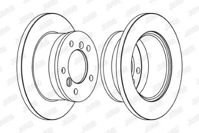 1x Jurid Brake Disc Front Solid Fits Mercedes Benz Sprinter VW LT 95-06 • £39.02