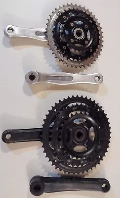 MTB Parts Lot 2pc Triple Sprocket 170mm Cranks 2 Sets • $20