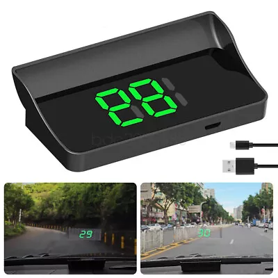 Big Font MPH Car Digital GPS HUD Speedometer Head Up Display Speedometer Latest • £9.99