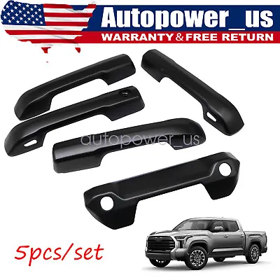 Matte Black Exterior Side & Rear Door Handle Cover Trim Set For Tundra 2022-2023 • $25.79