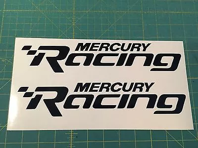 Mercury Racing 2014 24  NEW BLACK  Sticker Race Boat Outboard DECAL YOU GET 2 • $27.99