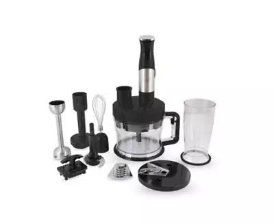 NEW Wolfgang Puck 7-in-1 Immersion Blender W/ 12-Cup Food Processor In Black • $65