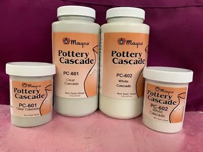 Mayco Pottery Cascade PC-601 Clear Cascade Ceramic Or Pottery Glaze Paint * PINT • $19.95