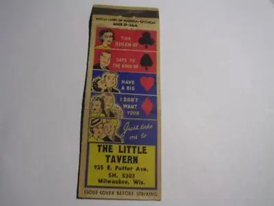 1950's The Little Tavern 925 E Potter Ave Milwaukee WI Matchcover • $29.99