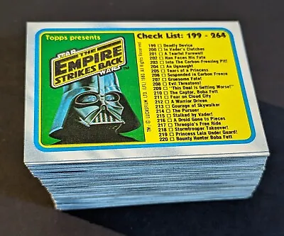 1980 STAR WARS Empire Strikes Back Trading Cards Series 2 Complete Set 132 Cards • $54