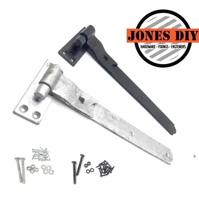 12  Hook & Band Hinge Straight / Cranked Gate Shed Door Stable • £16.99
