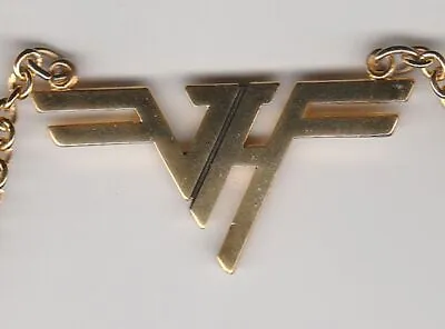 VAN HALEN 1980 Gold Plated Tour Pendant Necklace TRUE ORIGINAL - NOT A REPRO! • $685.14