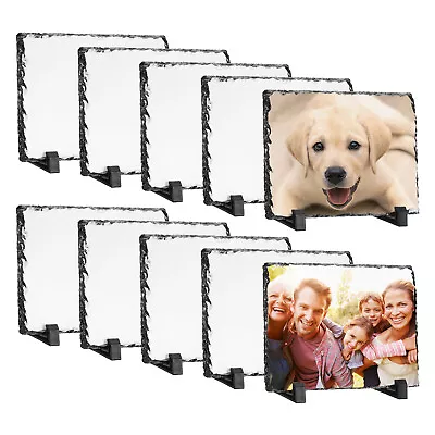 10pcs Sublimation Slate Blanks Rectangular Stone Photo Frame Heat Press • $59.49