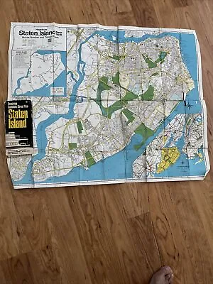 Hagstrom Street Map Borough Of STATEN ISLAND City Of New York Foldout 1964 • $4.99