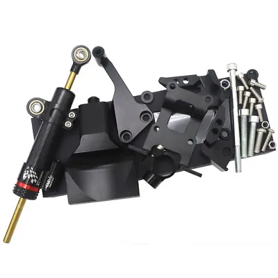 Motorcycle Steering Damper Stabilizer Bracket Mount Kit FOR Yamaha MT-07 FZ07 • $99