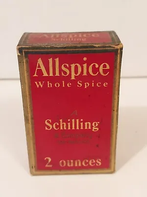 Schilling Brand Vintage 1930s Allspice Whole Spice Box • $12