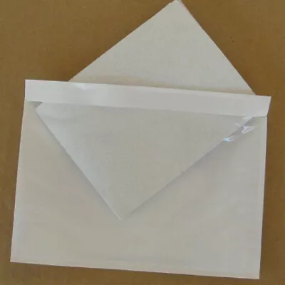 7.5  X 5.5  Clear Adhesive Packing List Shipping Label Envelopes Pouches 1-1000 • $14.75
