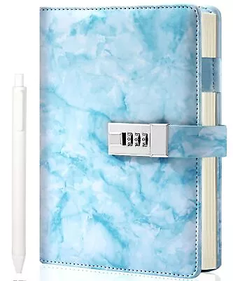 Cagie Marble Diary With Lock For Girls And Women Waterproof Journal With Lock 1 • $93.01