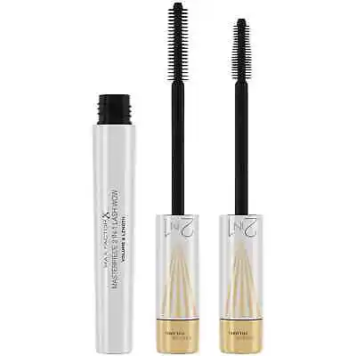 MAX FACTOR Masterpiece 2 In 1 Lash Wow Volume & Length Mascara 7ml Black TWIST • £8.99