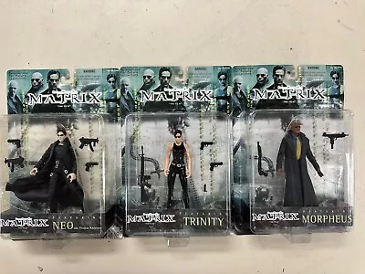 N2Toys 1999 THE MATRIX Film Set Of 3 Series 1 Action Figures Warner Bros NEW MOC • $79.99