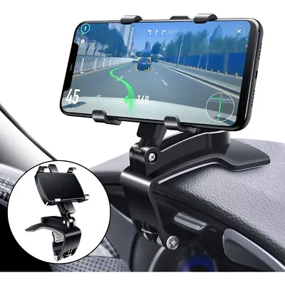 360° Clip On Dashboard Dash Mount Mobile In Car Phone Holder Stand Cradle Iphone • £4.95