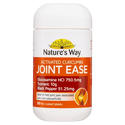 Nature's Way Activated Curcumin Joint Ease 50 Film Coated Tablets Arthritis • $22.58